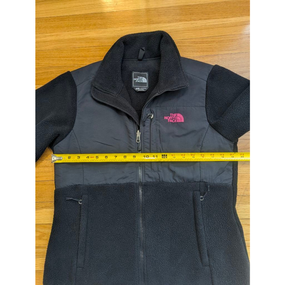 The North Face Polartec Fleece Jacket Black w Pink Logo Medium - Picture 8 of 12